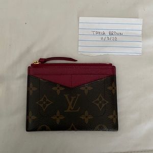 louis vuitton zippered card holder